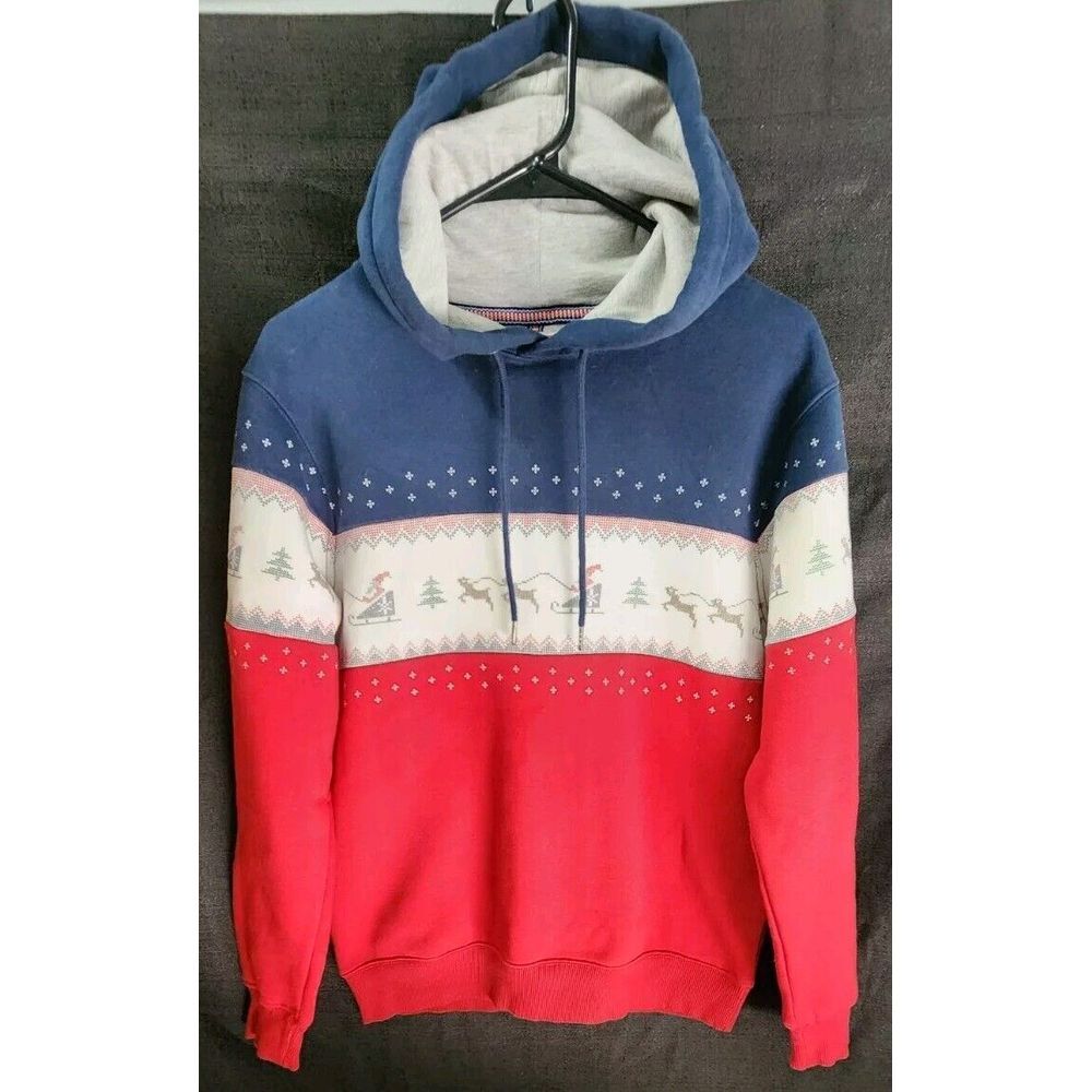 MBX Premium‎ Goods Fleece Hoodie Holiday Christmas Womans Size Small Pullover